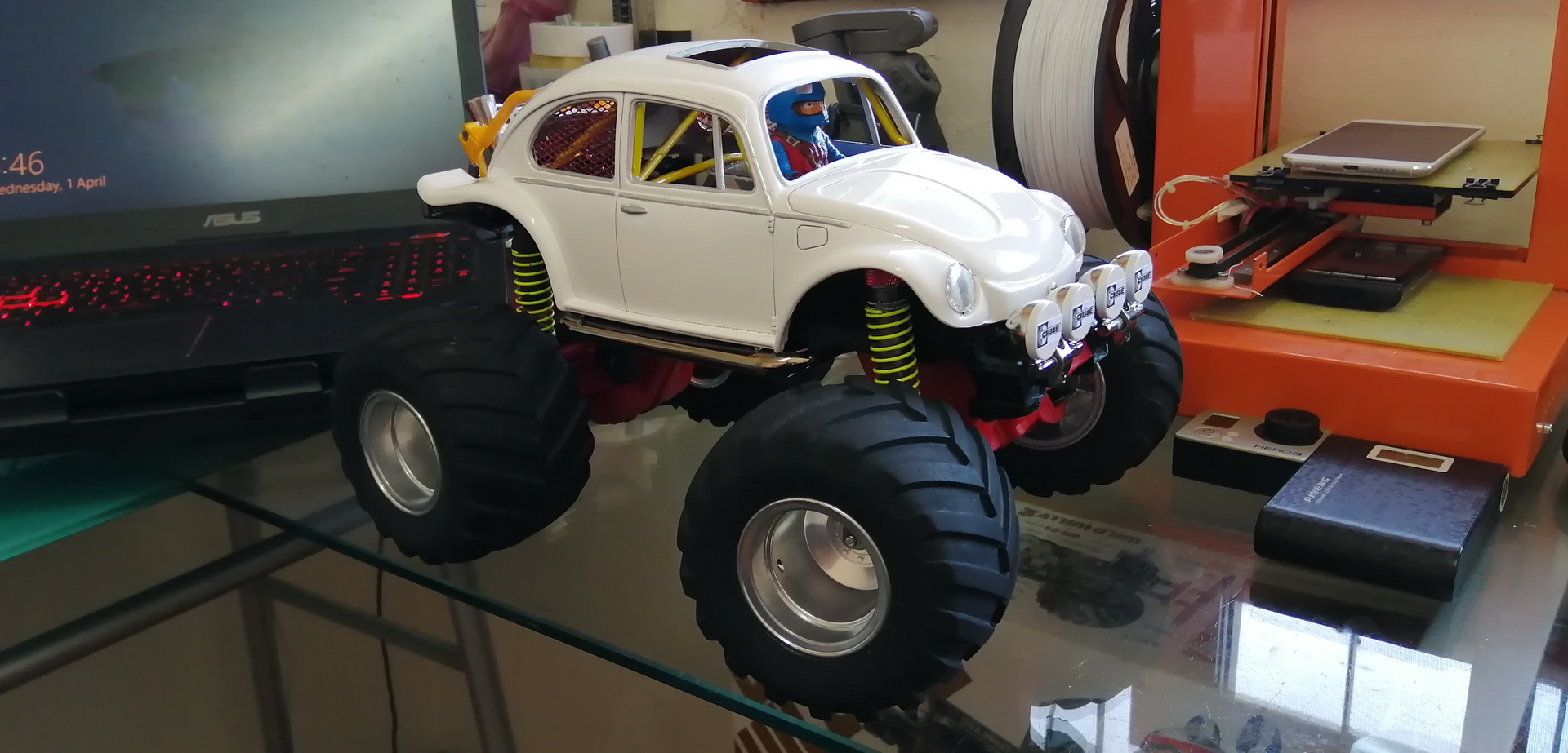 1/14 Tamiya Quick Drive (QD) MONSTER BEETLE - SupermotoXL Designs