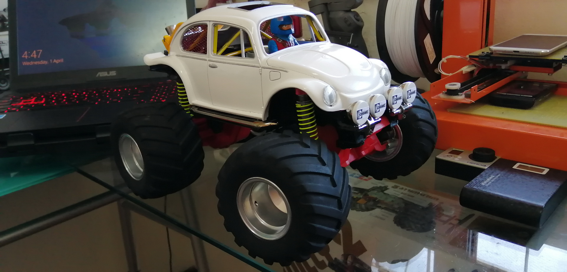 1/14 Tamiya Quick Drive (QD) MONSTER BEETLE - SupermotoXL Designs