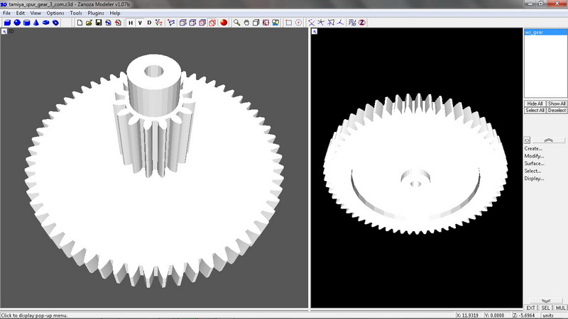 tb rcp30 tws spurgear 15