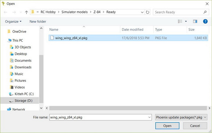 phoenix rc install pkg 3